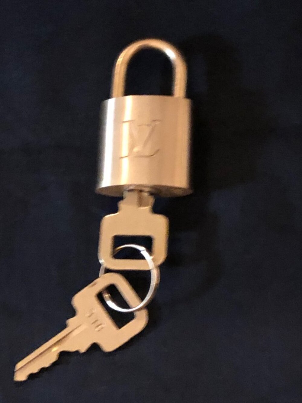 LV Brass Lock & Key Set